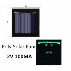 Mini panel słoneczny - 2V 100MA - do ładowalnych baterii 1,2V - z małym silnikiem DCPaneli słonecznych