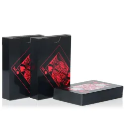 Poker playing cards - black / gold / US dollar pattern - waterproof - 54 piecesPuzzles & Games