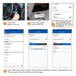 Skaner samochodowy / narzędzie diagnostyczne - Bimmercode - MC / ELM327 - WiFi / Bluetooth - OBD2 - dla Androida / IOSDiagnoza