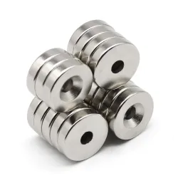 N35 - neodymium round magnet - 20 * 5 mm - with 5mm hole - 2 / 20 piecesN35