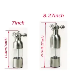 Salt / pepper manual grinder - faucet valve shape - stainless steelMills - Grinders