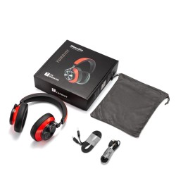 Bluedio 7th - słuchawki bezprzewodowe - Bluetooth - redukcja szumów - z mikrofonem / sterowaniem głosowymSłuchawki