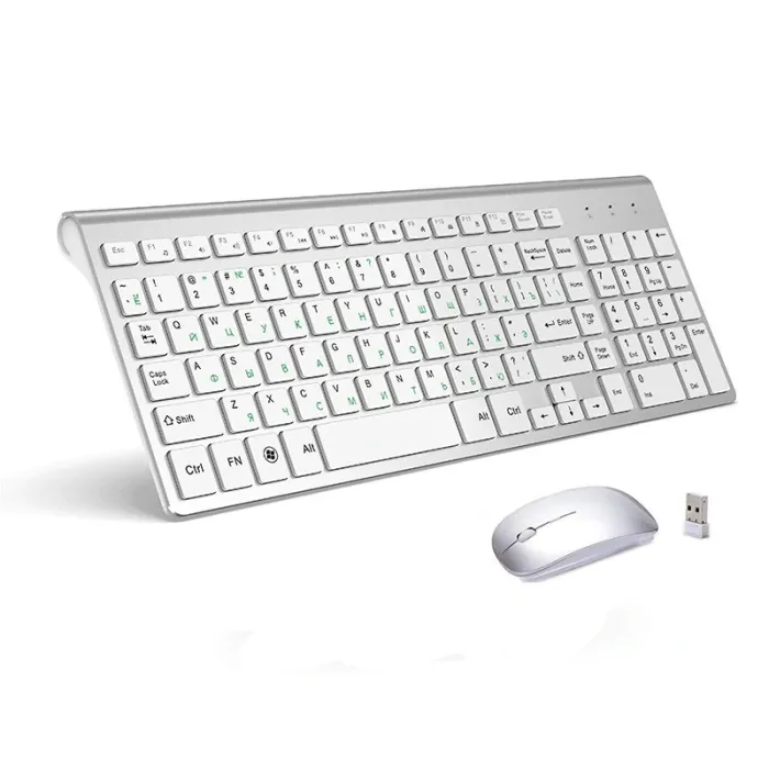 Wireless keyboard / mouse / USB - 2.4G - USA / Russian layoutKeyboard & Mouse