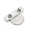 N35 - neodymium magnet - block - with double 5mm holes - 40 * 10 * 5mm - 3 piecesN35