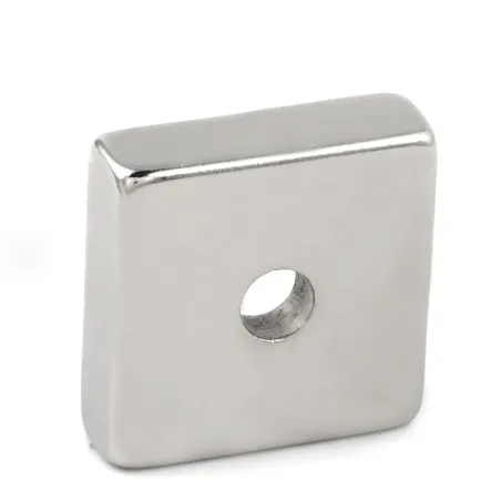 N35 - neodymium magnet - square - with 7mm hole - 30 * 30 * 10mmN35