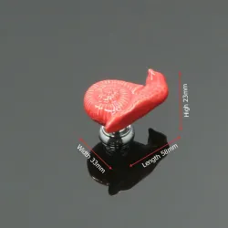 Snail shaped furniture knobs - ceramic handlesFurniture