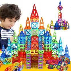 Mini klocki magnetyczne - zestaw konstrukcyjny - plastikKonstrukcja