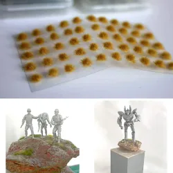 Model terenu krajobrazowego - kwiat symulacyjny / klaster / dzika róża - miniatura DIY - 50 sztukKonstrukcja