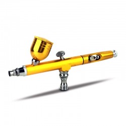Dual-action airbrush - paint spray gun - kit for nail art / tattoo / cakes decoration - 0.3mmEquipment
