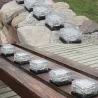 Lampa solarna ogrodowa / podjazdowa - cegła / szklany kamień - LEDOświetlenia słonecznego