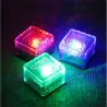 Garden / driveway solar light - brick / glass stone - LEDSolar lighting