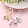 Bow-knot butterfly - metal hair clip - with pearlsHair clips