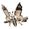 Wydrążony ruchomy motyl - metalowa spinka do włosówSpinki Do Włosów