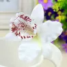 Modna spinka do włosów - ręcznie robiona - kwiat orchideiSpinki Do Włosów