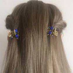 Crab / butterfly shaped retro hair clip - with crystalsHair clips
