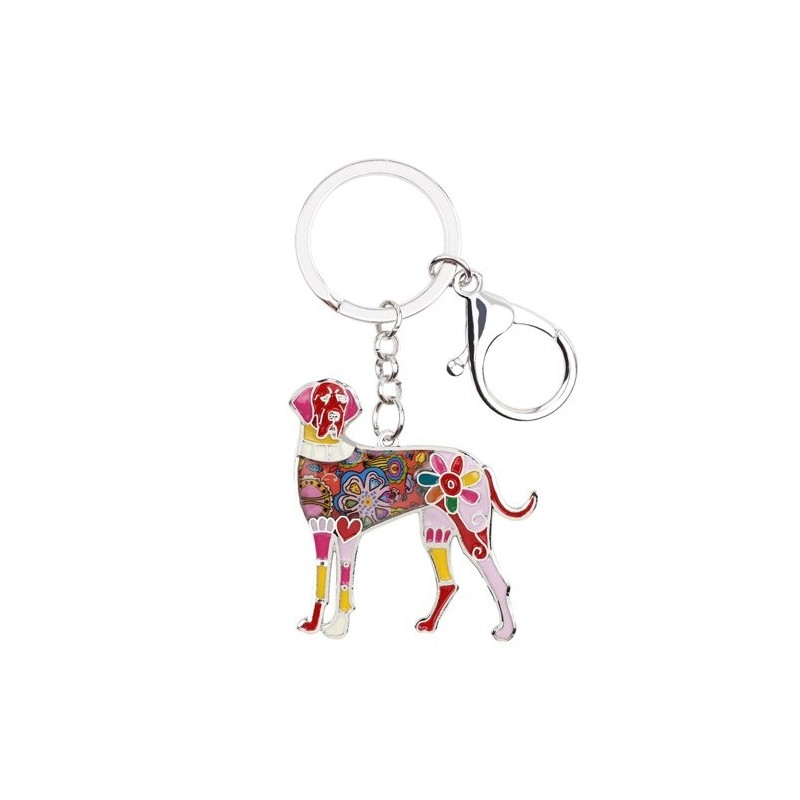 Dog niemiecki - emaliowany pies - metalowy brelokBreloczki Do Kluczy