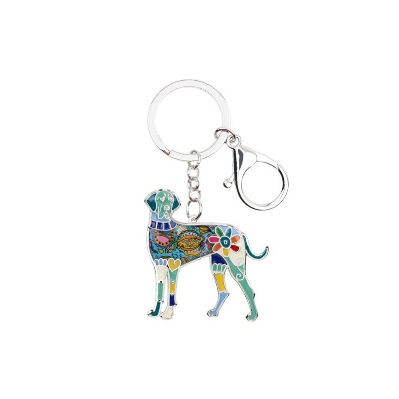 Dog niemiecki - emaliowany pies - metalowy brelokBreloczki Do Kluczy