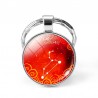 12 znaków zodiaku - szklany okrągły brelokBreloczki Do Kluczy