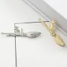 Metal hair clip - cat on broomstickHair clips