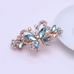 Kryształowy motyl - elegancka spinka do włosówSpinki Do Włosów