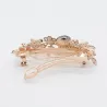 Elegant hair clip with black crystal flowersHair clips