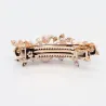 Luxury hair clip with purple crystal flowersHair clips