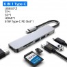 Adapter USB HUB-C HUB - 6 w 1 USB-C do USB 3.0 HDMI - rozdzielaczPrzełącznik HDMI