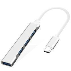 USB-C - HUB 3.0 3.1 Type-C - 4-portowy multi splitter - przejściówka OTGRozgałęźniki