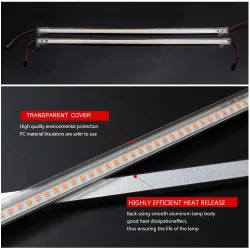 Oświetlenie LED do uprawy roślin - fitolampa - pełne spektrum - 220V / 110VLampa Wzrostu