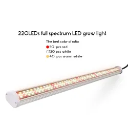Światło LED do uprawy roślin - lampa hydroponiczna - tuba - pełne spektrum - 220 LEDLampa Wzrostu