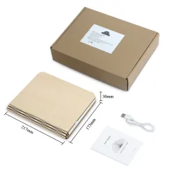 Lampka nocna w kształcie książki 3D - składana - magnetyczna - LED - USB - 5VŚwiatła