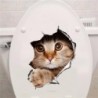 Kot 3D - naklejka na ścianę / toaletę - winylNaklejki Ścienne