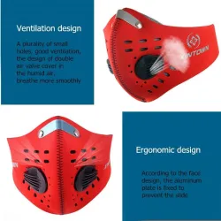 PM25 - protective mouth / face mask - double air valve - anti bacterial / anti pollutionMouth masks