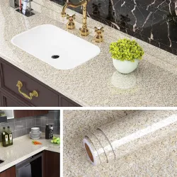 Decorative wallpaper - wall / furniture sticker - self-adhesive - waterproof - marble gravelFurniture