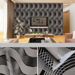 Self-adhesive wallpaper - for bathroom / living room / furniture / windows - waterproofBathroom & Toilet