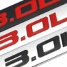 Metalowa naklejka na samochód - emblemat wielkości silnika - 3,0L - 3,8LNaklejki