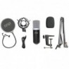 Podcast condenser microphone - professional PC streaming cardioid - kit - USB - 192kHZ/24bitMicrophones