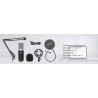Podcast condenser microphone - professional PC streaming cardioid - kit - USB - 192kHZ/24bitMicrophones