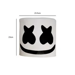 Kask Marshmallow DJ - świecąca maska pełnotwarzowa - z LEDParty