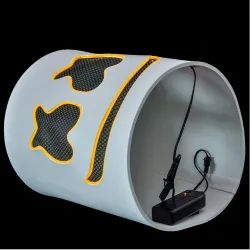 Kask Marshmallow DJ - świecąca maska pełnotwarzowa - z LEDParty