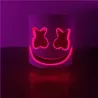 Kask Marshmallow DJ - świecąca maska pełnotwarzowa - z LEDParty