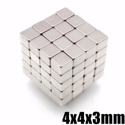 N35 - magnesy neodymowe - mocny blok magnes - kostka - 4 * 4 * 3mm 50 sztukN35