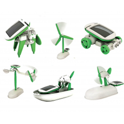 Zabawki-roboty 6 w 1 - zestaw edukacyjny - zasilane energią słonecznąSolar