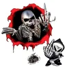 Skull finger design - vinyl car stickerStickers
