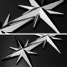 3D star - car / motorcycle sticker - metal emblemStickers