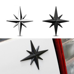 3D star - car / motorcycle sticker - metal emblemStickers