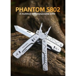 ROXON S802 Phantom - multinarzędzie - szczypce / nożyczki z wymiennym nożem / przecinaki do drutuSzczypce
