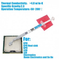 GD900 - pasta termoprzewodząca - chłodzenie CPU / GPU - z podkładką termicznąPasta Chłodząca