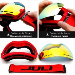 Gogle narciarskie - wymienne soczewki - podwójna warstwa - przeciwmgielne - okulary snowboardowe - UV 400Ski glasses