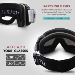 Profesjonalne gogle narciarskie - OTG - przeciwmgielne - dwuwarstwowe soczewki sferyczne - okulary snowboardoweSki glasses